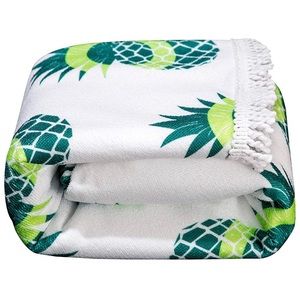 💚💚Green Pineapple Print Round Beach Towel💚💚